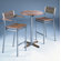 Barlow Tyrie Teak Equinox 2-Seat Outdoor High Dining Set