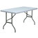 Flash Furniture Plastic Bi-Folding Table in Granite White