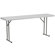 Flash Furniture Blow Molded Plastic Folding Table in Granite White