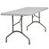 Flash Furniture 30" W Blow Molded Plastic Folding Table in Granite White