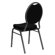 Flash Furniture Hercules Series Teardrop Back Stacking Banquet Chair With Silver Vein Frame