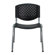 Flash Furniture Hercules Series Polypropylene Stack Chair with Titanium Frame Finish in Black