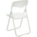 Flash Furniture Hercules Series Heavy Duty Plastic Folding Chair in White