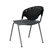 Flash Furniture Polypropylene Stack Chair in Black