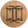 Flash Furniture Round Wood Folding Banquet Table