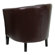Flash Furniture Leather Barrel Shaped Reception Lounge Chair