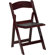 Flash Furniture Resin Folding Chair with Vinyl Padded Seat