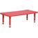 Flash Furniture Height Adjustable Rectangular Plastic Activity Table