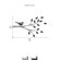 LittleLion Studio Floral Bird Branch Wall Decal