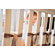 Oliver B Minky Ventilated Slat Bumper with White Ties in White