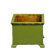 Antique Revival French Square Planter with Wooden Legs