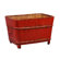 Antique Revival Asian Antique Vintage Square Sink in Distressed Red
