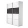 Arte-M Style Sliding Door Wardrobe with Glass