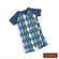 Baby Milano 5 Piece Baby Clothes Gift Set in Blue Argyle