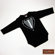Baby Milano Long Sleeve Infant Bodysuit in Black Tuxedo