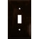 Morris Products 1 Gang Lexan Wall Plates for Toggle Switch in Brown