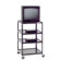 Da-Lite Pixmate 25" x 30" Tall Multi-Shelf High Television Cart [54" Height]