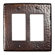The Copper Factory Hammered Copper Double GFCI Plate