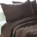 Rizzy Home Solid Quilt 3 Piece Quilt Set in Brown