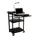 Luxor Plastic Presentation Station in Black with Laptop Shelf