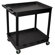 Luxor Two Tub Shelf Utility Cart
