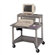 Luxor 27" High Workstation with Leg Room Cut-Out and Monitor Platform