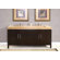 Silkroad Exclusive 72" Stanton Modern Bathroom Double Vanity Integrated Sink Cabinet