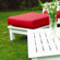 Seaside Casual Nantucket Ottoman with Cushion