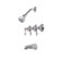 Premier Faucet Wellington 3-Handle Volume Control Tub and Shower Faucet