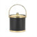 Kraftware Sophisticates Ice Bucket with Metal Cover in Black