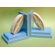 One World Blue Surfboard Bookends with Sky Base