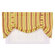 Ellis Curtain Warwick Medium Scale Stripe Tie-Up Valance