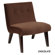 Ave Six Curves Valencia Velvet Slipper Chair