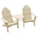 Great American Woodies Cottage Classic Tete-A-Tete Adirondack Chair