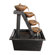 Alpine Step Polyresin 4 Tiered Tabletop Fountain
