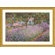 Great American Picture The Artist's Garden at Giverny, 1900 Gold Framed Print - Claude Monet