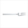 Alessi Dry 6.8" Pastry Fork in Mirror with Satin Handle by Achille Castiglioni