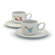 Alessi Storie A Colazione Niki E Gli Amici Cups with Saucers Set by Miriam Mirri