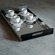 Alessi Vassily Rectangular Tray in Mirror Polished with Black Handles by Giulio Lachetti