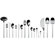 Alessi Colombina Flatware Collection in Mirror Polished