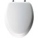 Bemis Elongated Soft Toilet Seat with Stylish, Secure Chrome Hinges