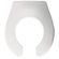 Bemis Toddler/Baby Commercial Plastic Open Front Toilet Seat with Check Hinges, STA-TITE and DuraGuard