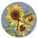 Lexington Studios Tuscan Sunflowers Round Clock