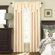 Sound Asleep Room Darkening Rod Pocket Ascot Window Panel Set in Ivory
