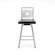 Amisco Jackson 26" Swivel Stool with Stainless Steel Backrest