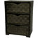 Oriental Furniture 25" Chest of Drawers in Black