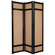 Oriental Furniture 72" Jute Shoji Screen in Black