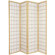 Oriental Furniture Double Sided Window Pane Room Divider in Natural