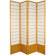 Oriental Furniture 78" Window Pane Decorative Room Divider in Honey