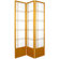 Oriental Furniture 78" Double Cross Design Room Divider in Honey
